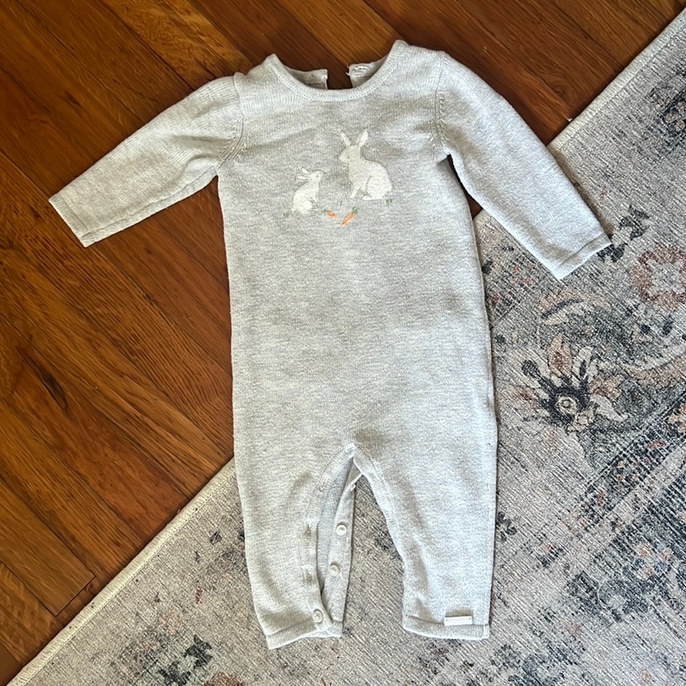 Janie and Jack Gender Neutral 3-6 months sweater onesie